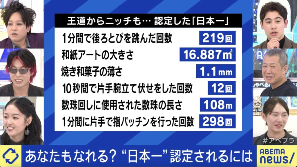 ギネスではできない日本記録