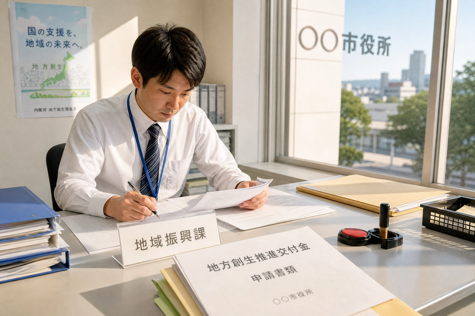 地方創生の交付金を確認するイメージ