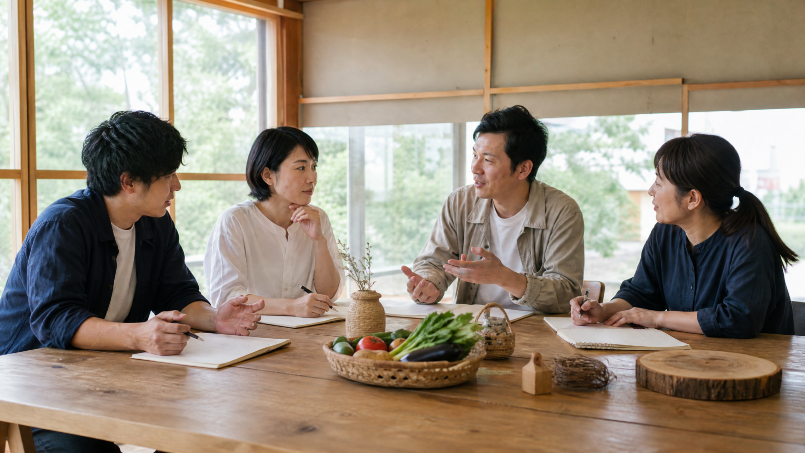 関係人口増加に向け地域の企画について話し合う人々